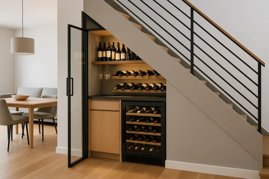 Pourquoi aménager une cave à vin sous un escalier