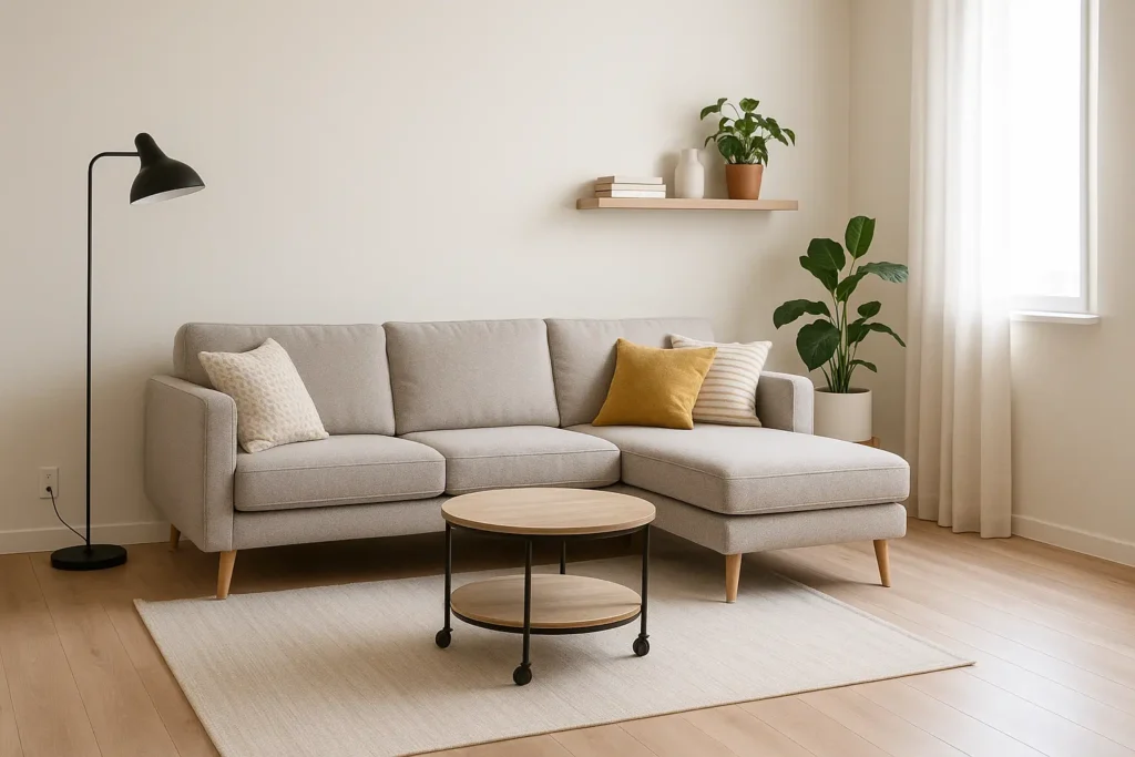 aménagement petit salon 10m2