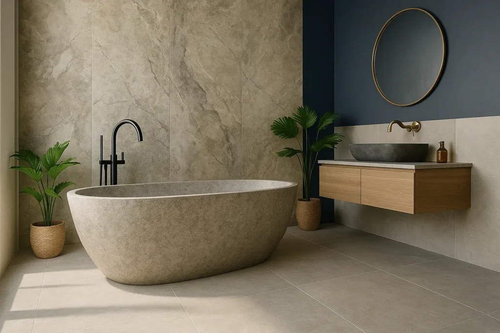 associer avec vos couleurs tendance salle de bain moderne