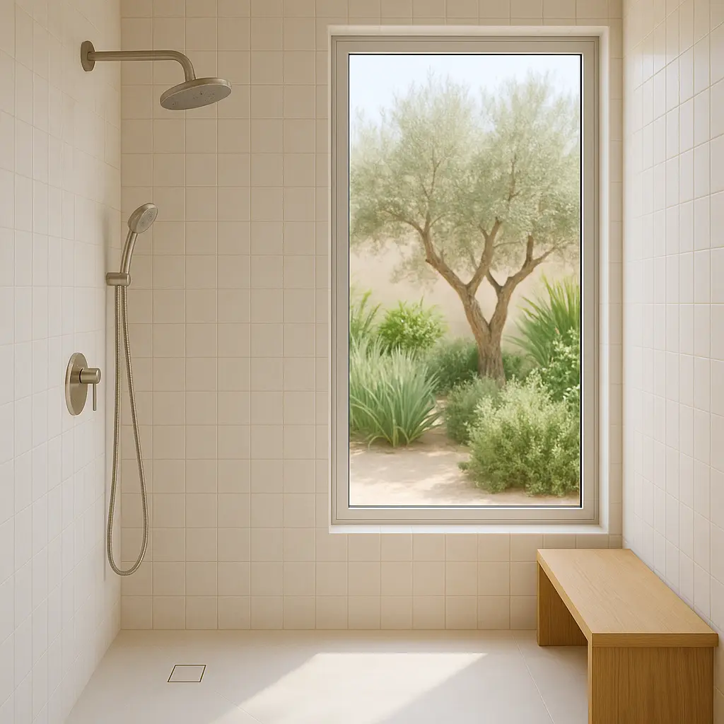 avantages d'intégrer une fenêtre dans une douche