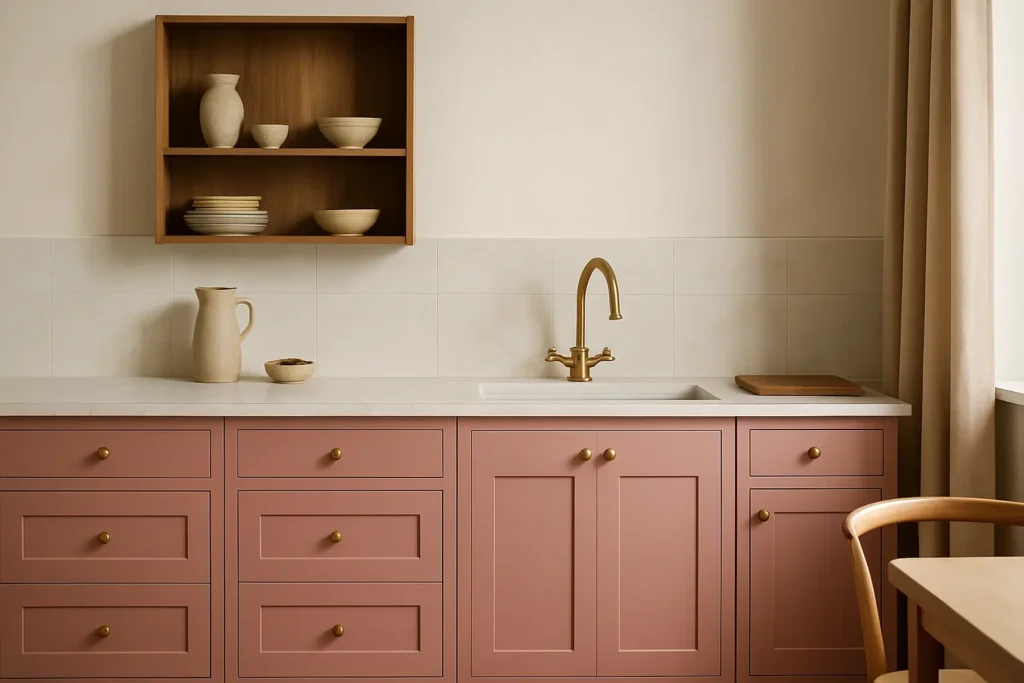 couleur tendance cuisine 2025 - vieux rose