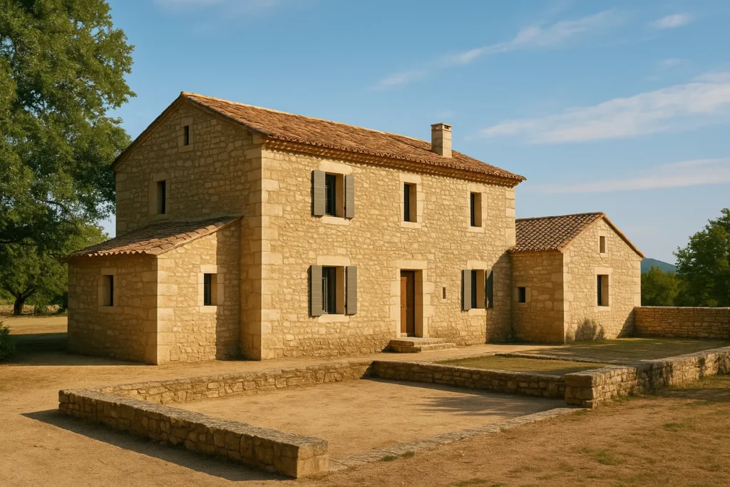 Caractéristiques architecturales distinctives du mas provençal
