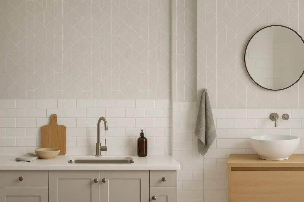 Décoration murale tendance pour cuisine et salle de bain