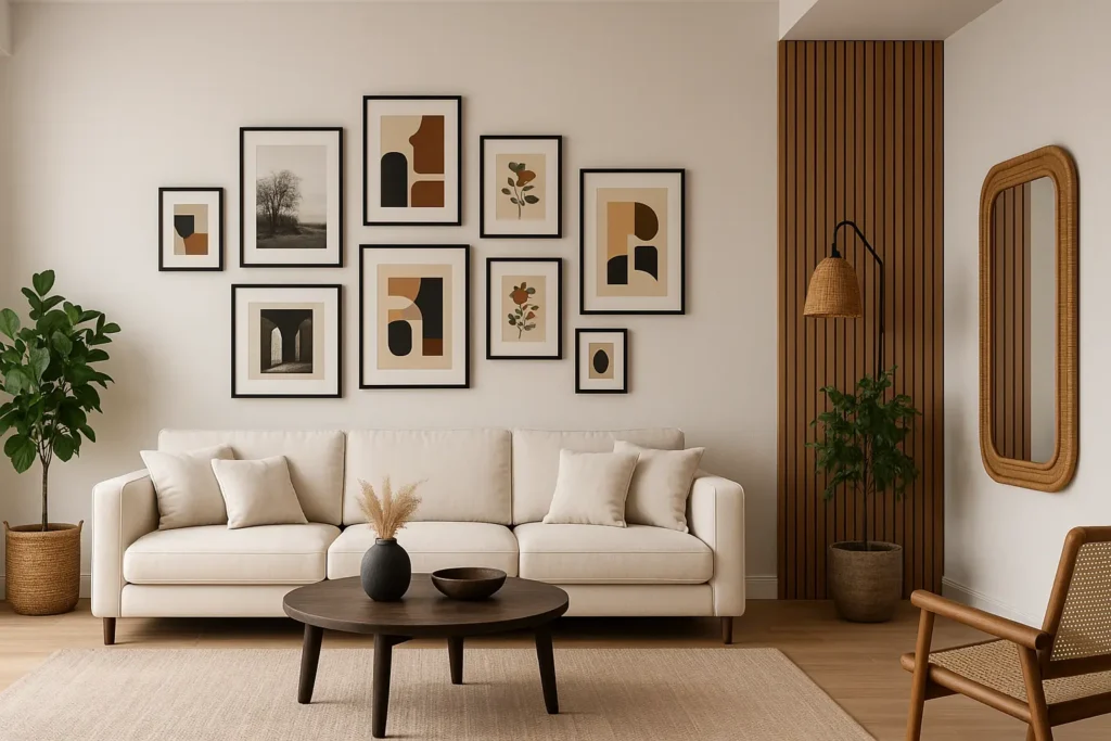 Habillage mur salon - Nos idées de déco murale pour embellir votre salon avec style