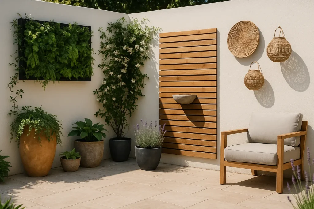 Habiller un mur extérieur de jardin avec la magie des plantes