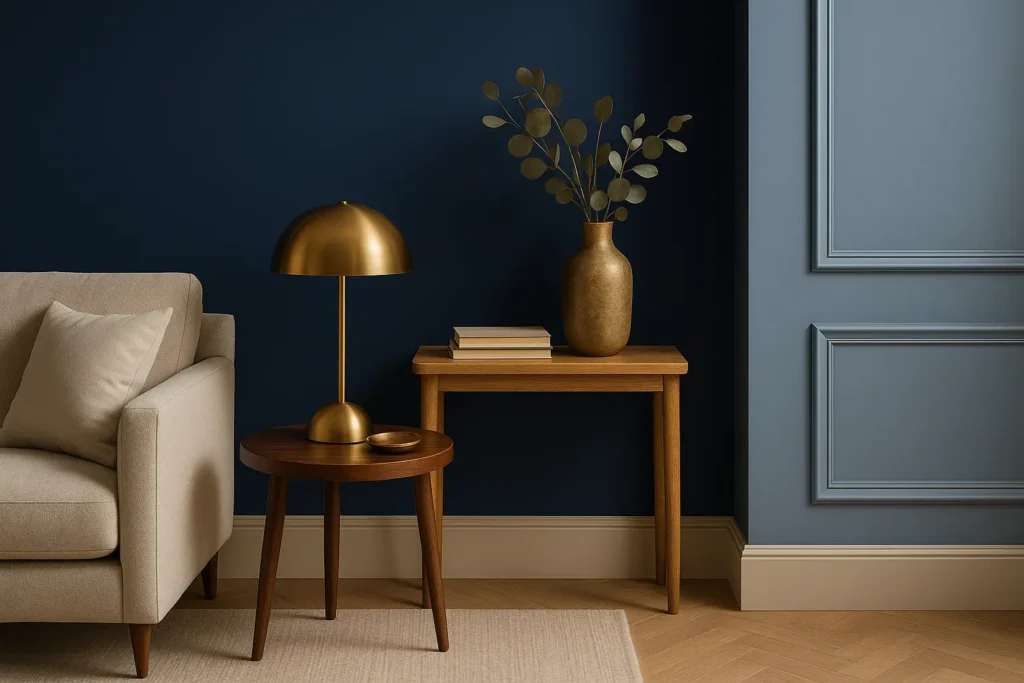 Harmonies et combinaisons avec le bleu nuit pour une décoration équilibrée