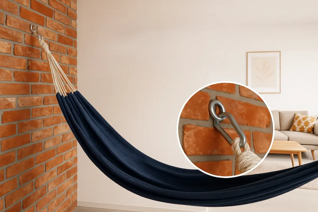 Installer un hamac à l'intérieur