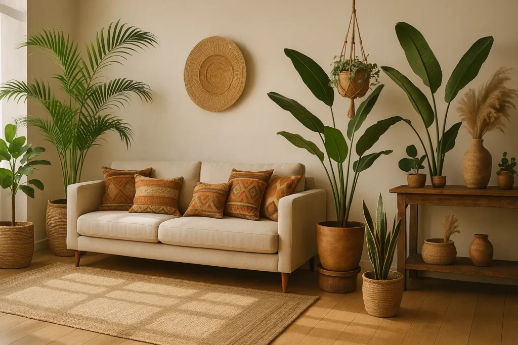 La verdure, complément indispensable du style ethnique bohème
