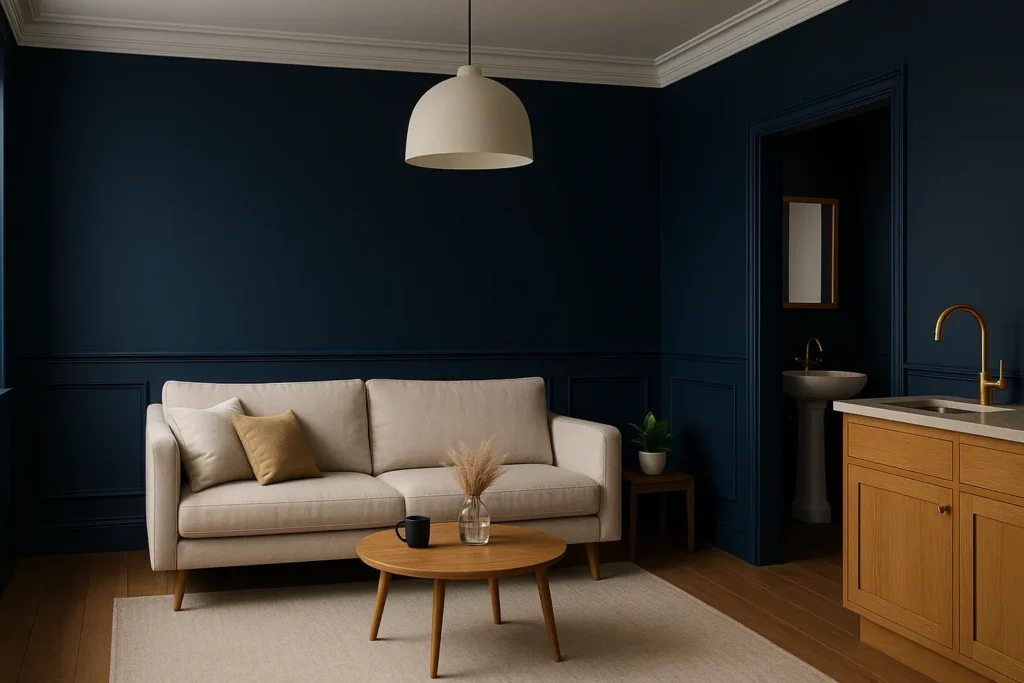Les caractéristiques essentielles de la peinture bleu nuit pour sublimer votre intérieur