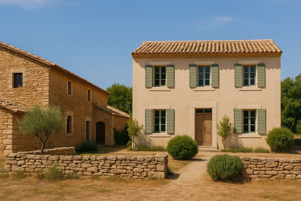 Mas provençal vs bastide