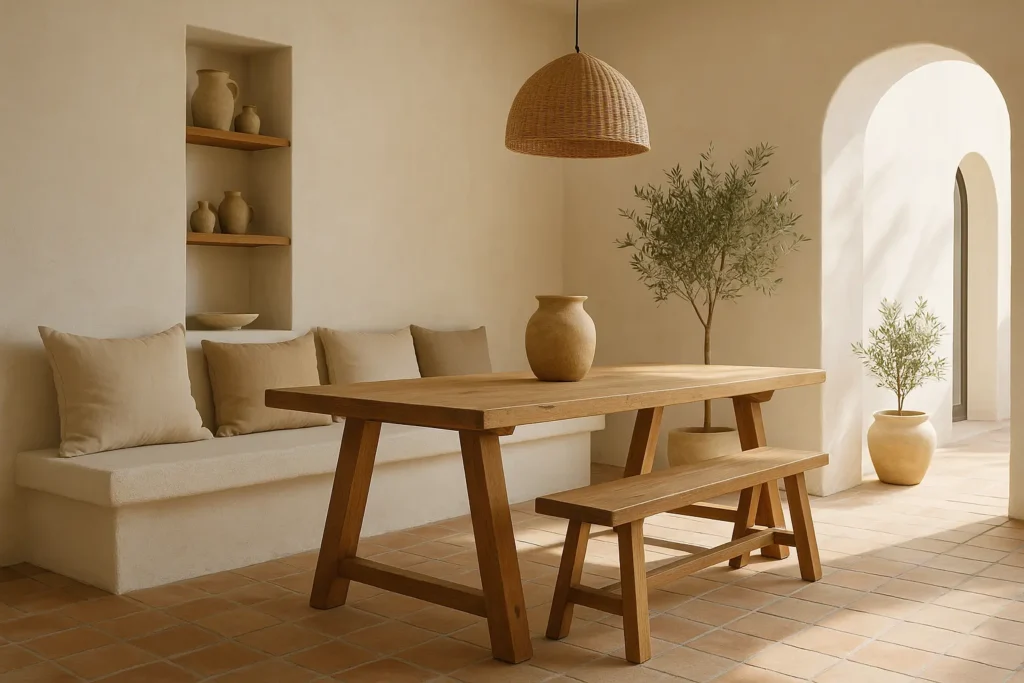 Mobilier et agencement de la déco style méditerranéen