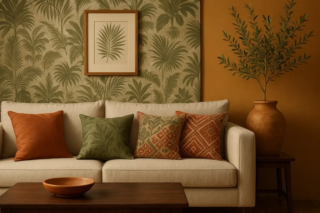 Palette chromatique pour une décoration coloniale harmonieuse