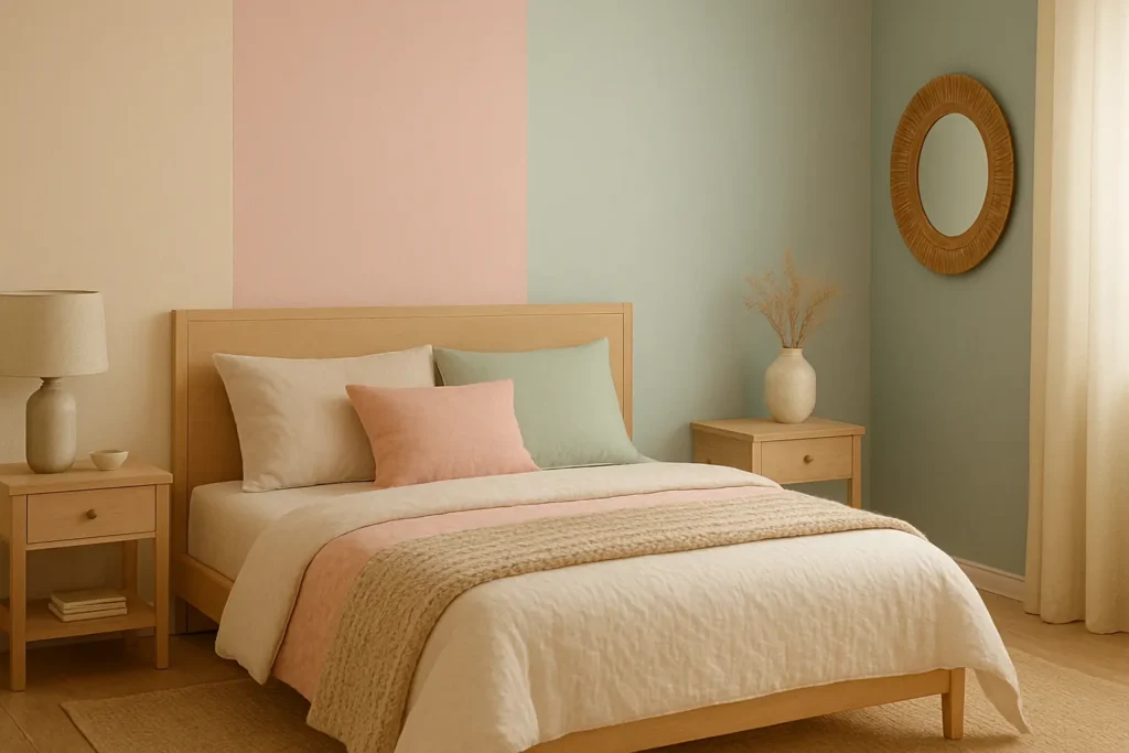 Palette de couleurs apaisantes pour les murs