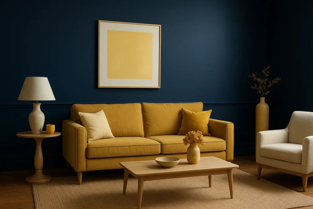 Quelles finitions pour votre peinture bleu nuit et leur effet sur l'espace