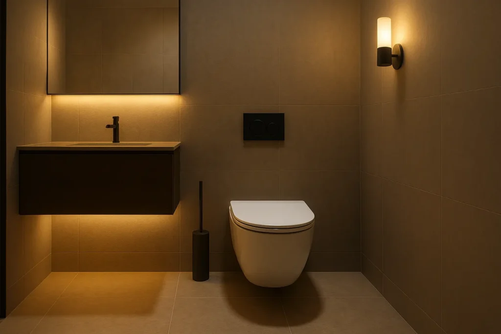 Solutions d'éclairage optimales pour une déco toilette moderne