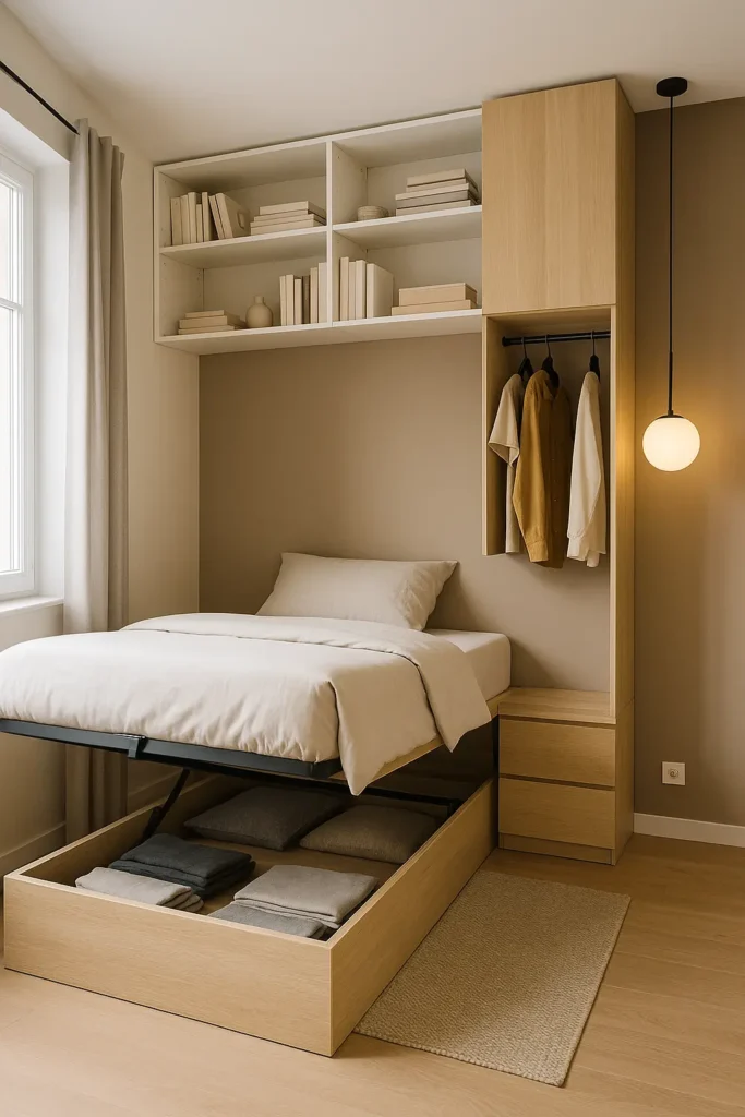 Aménager une chambre fonctionnelle dans ton studio transformé