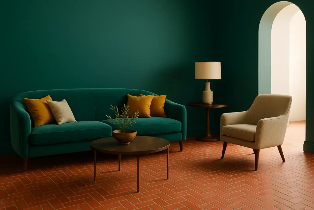 Couleur vert sarcelle tendance 2026
