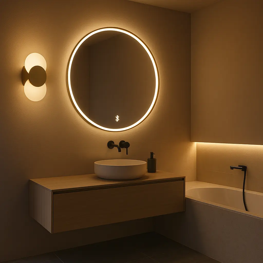 L'éclairage et les équipements connectés transforment la tendance salle de bain 2026