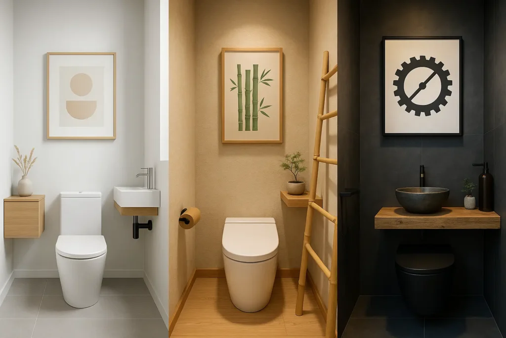 Les styles décoratifs adaptés aux petits espaces WC