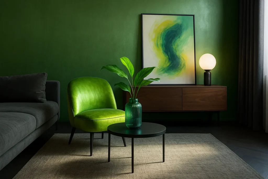 couleurs tendance 2026 : Les verts métalliques et lumineux