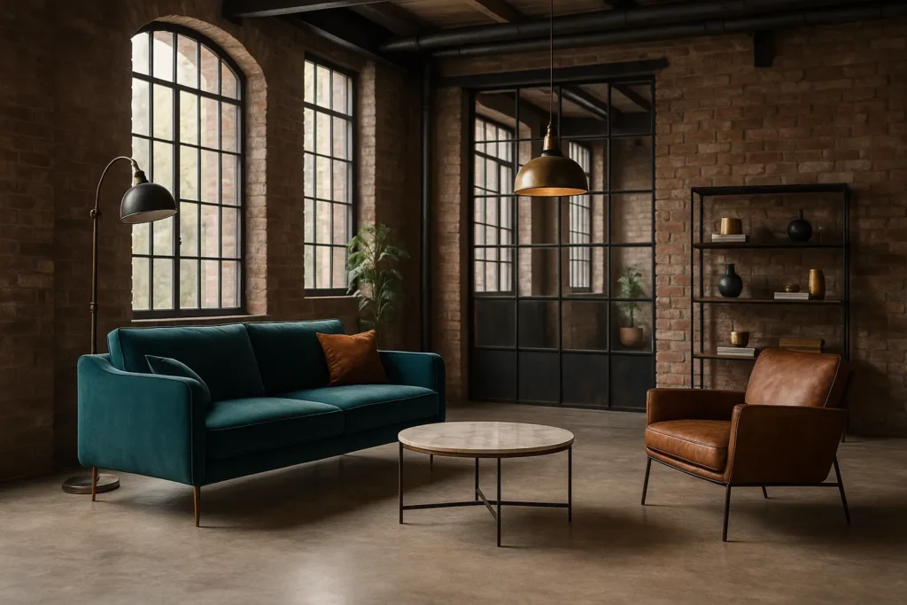 Mobilier et assises : entre confort et esthétique brute