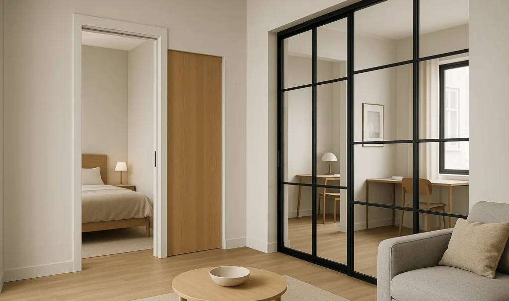 Transformer un studio de 30m2 en 2 pièces avec des cloisons et séparations fixes