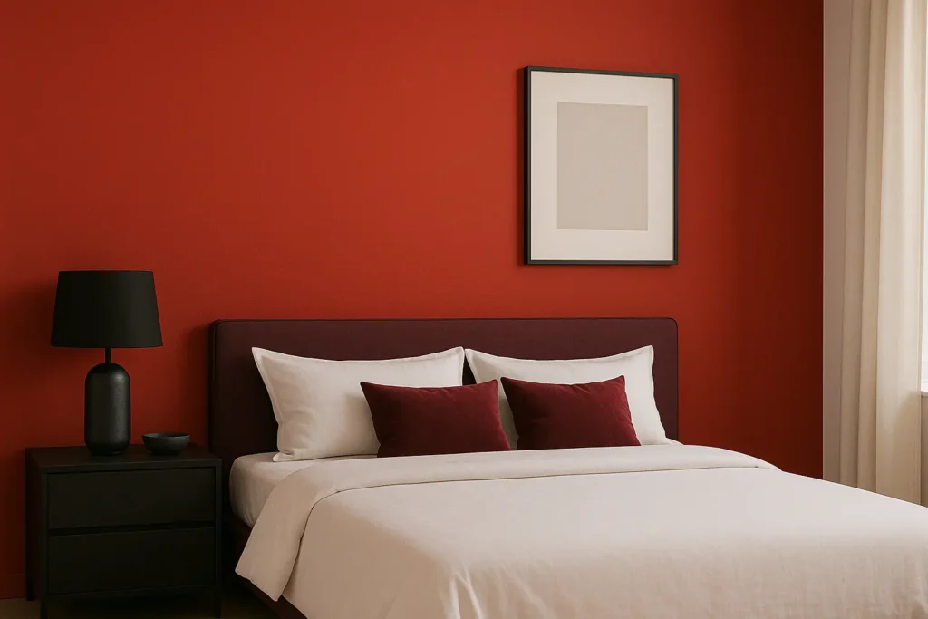 Couleurs chaudes et énergiques pour dynamiser votre espace nuit