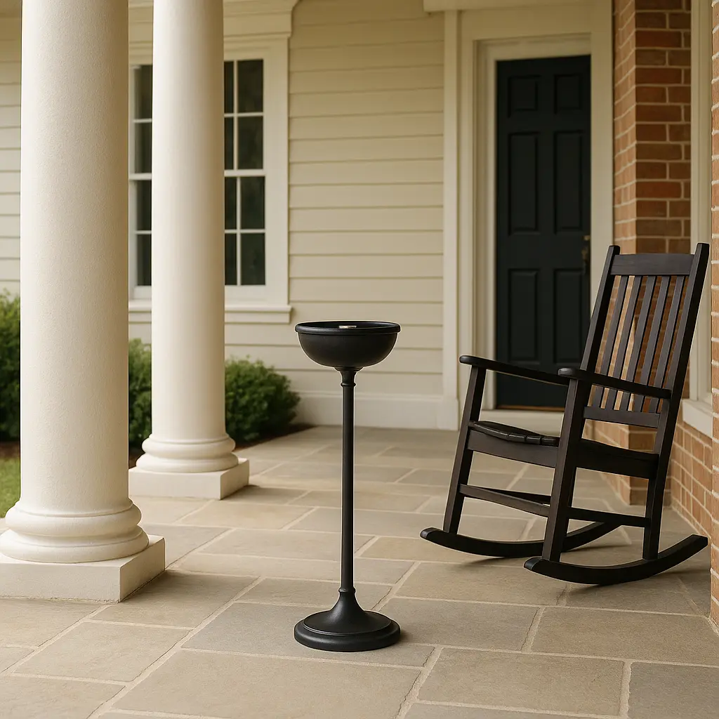 Entretenir un cendrier sur pied pour préserver le charme colonial