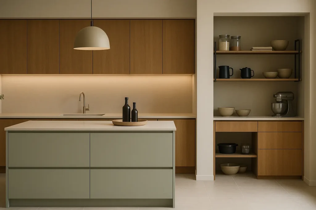 Plafonds décoratifs et continuité matérielle

Le concept de cuisine scindée