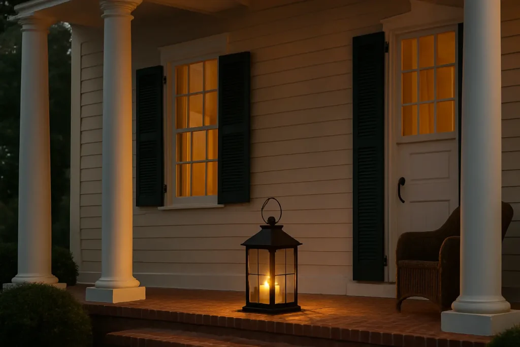 Où installer une lanterne pour sublimer votre porche colonial