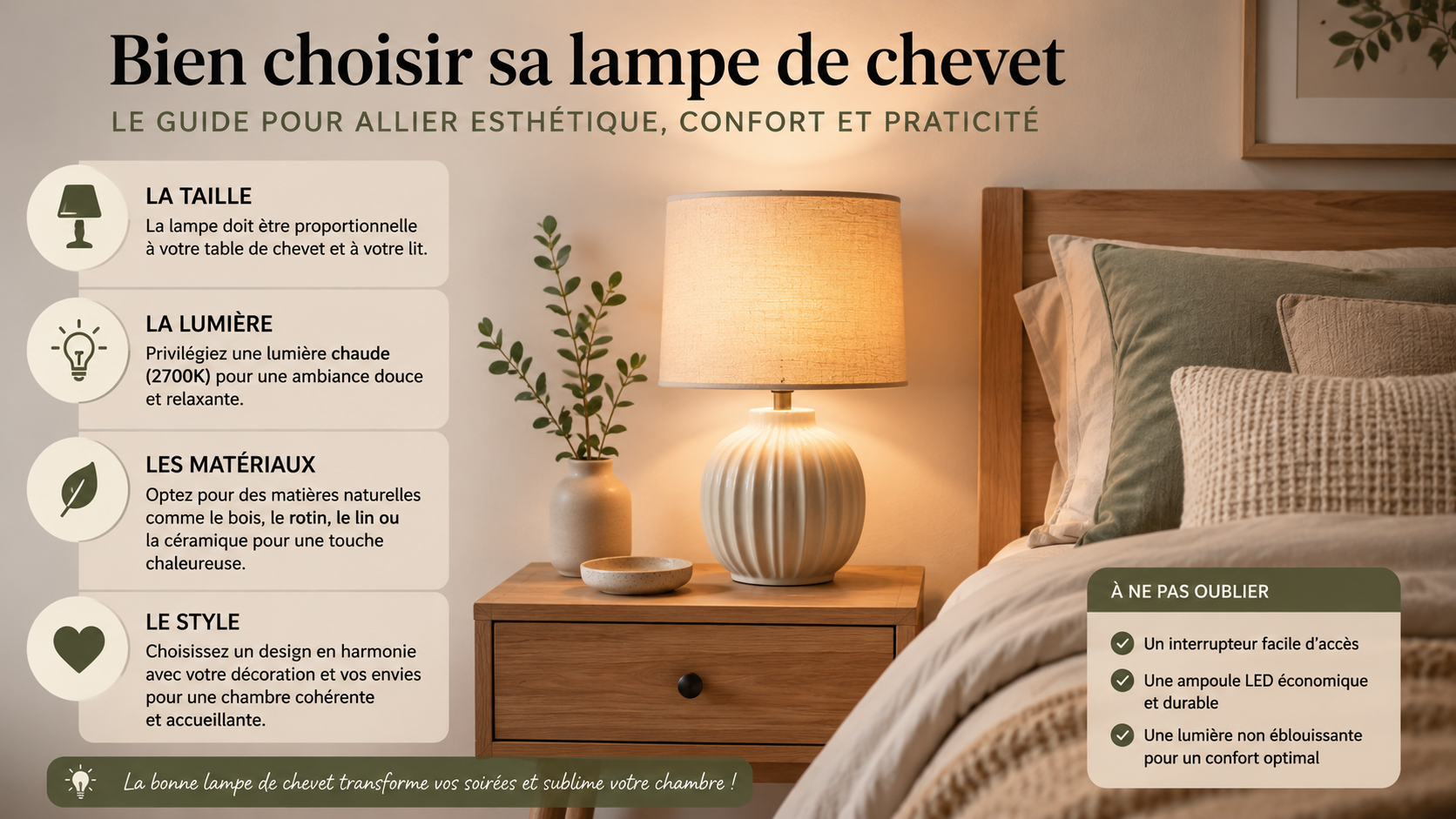 bien choisir sa lampe de chevet