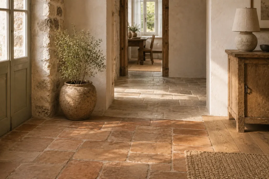 Terre cuite et pierre naturelle
