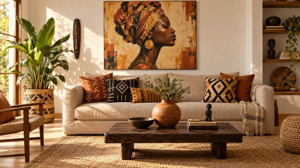 Tableau africain idée déco